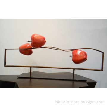 resin and metal mixed material sculpture